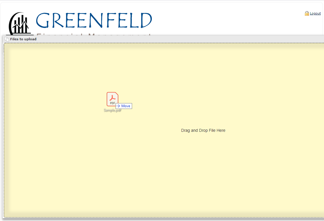 Secure Upload image | Greenfeld Financial Group